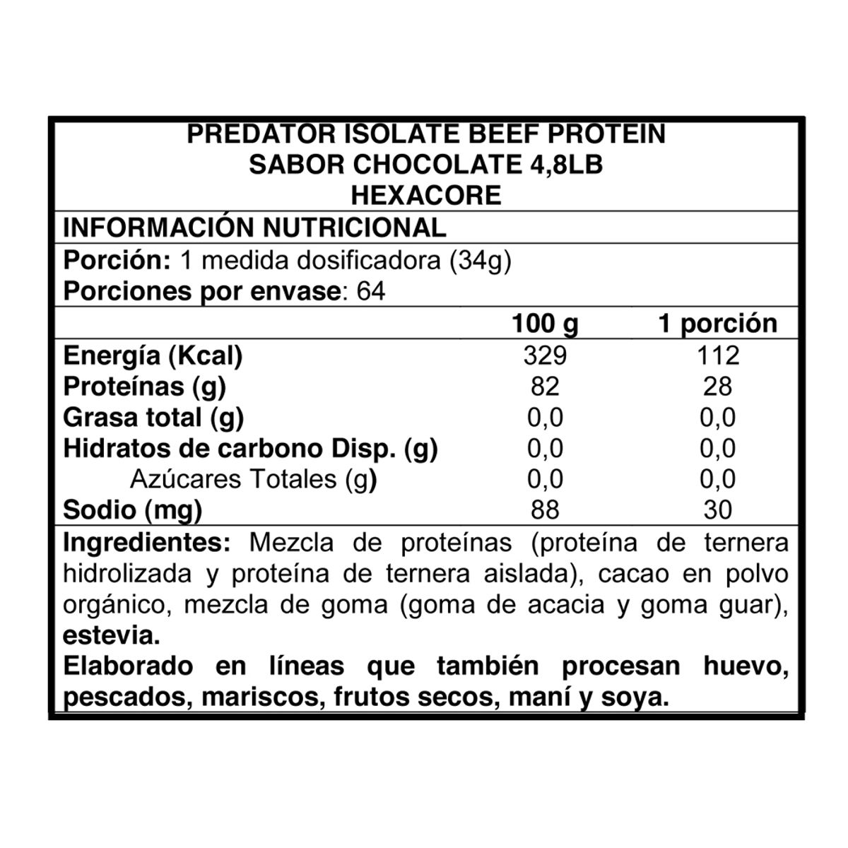 HEXACORE - Predator Beef 4.8 Lbs(Chocolate)