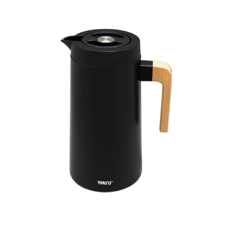 WAYU - Jarra Térmica Metálica 1 Litro - Negro