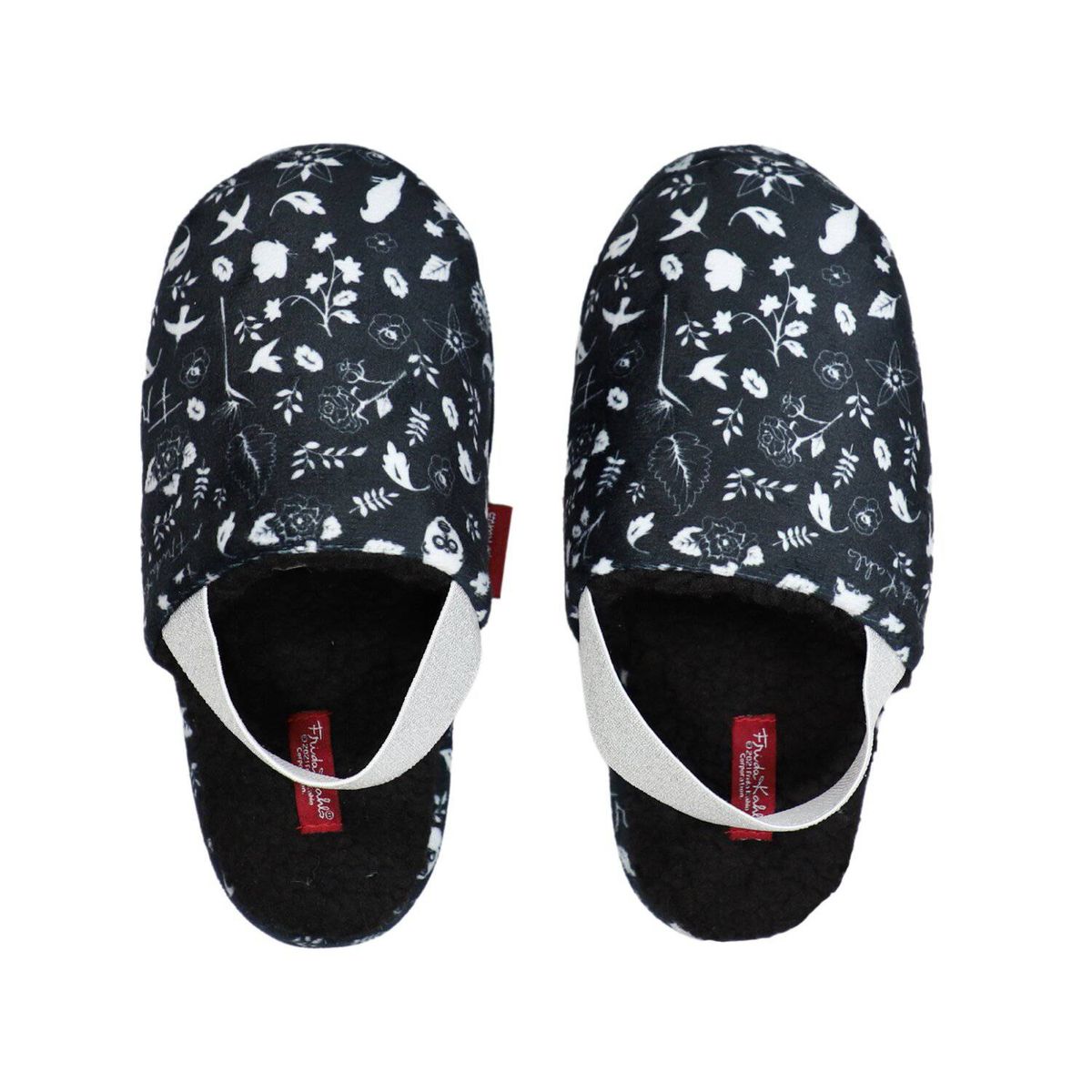 CELEBRITY ICONS - Pantufla Mujer Iconos Negro Frida Kahlo