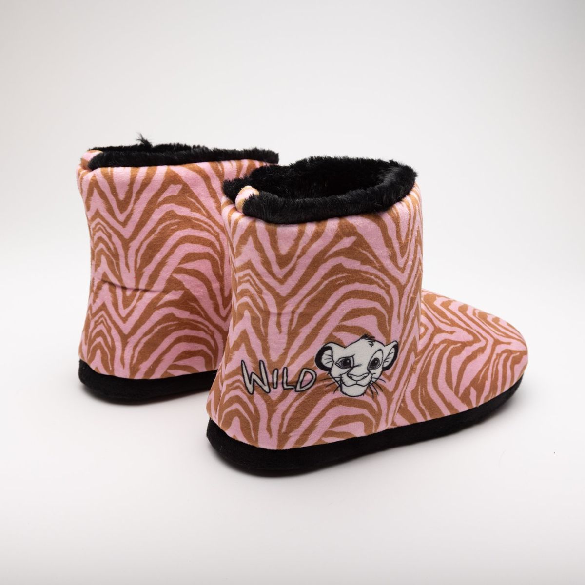 DISNEY - Pantufla Bota Mujer Rey Leon Lineas Rosa Disney