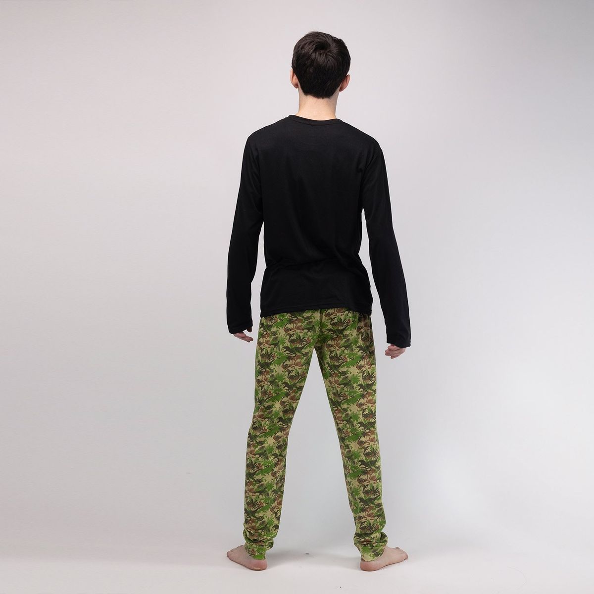 JURASSIC WORLD - Pijama Hombre Raptor Camo Negro Jurassic World
