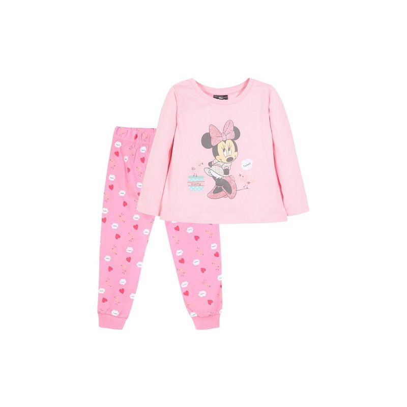 DISNEY - Pijama Ll Niña Minnie Pajaritos Rosado Disney