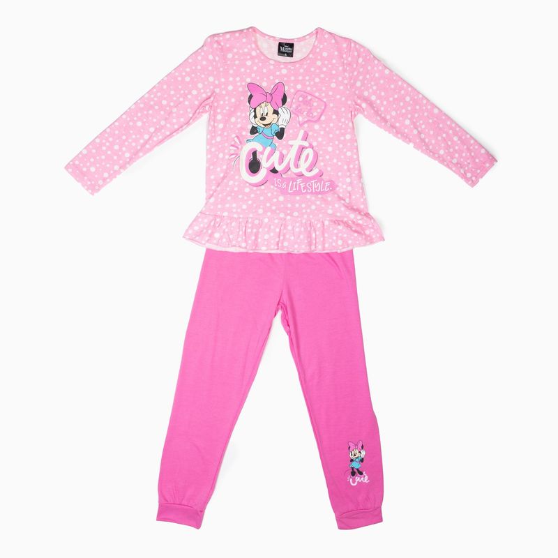 DISNEY - Pijama Niña Minnie Lifestyle Rosado Disney