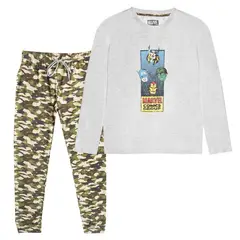 MARVEL - Pijama Niño Avengers Guerra Gris
