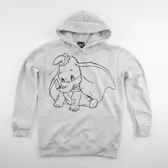 DISNEY - Poleron Mujer Dumbo Dibujado Gris