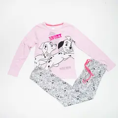 DISNEY - Pijama Niña 101 Dalmatas Jugando Blanco