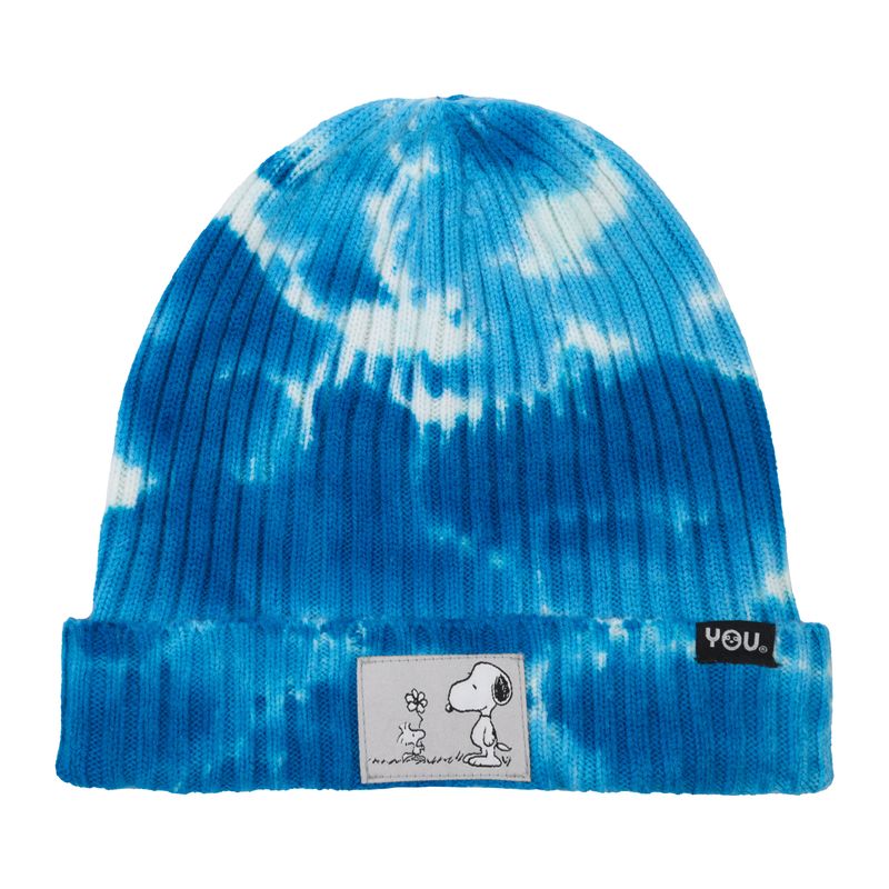 SNOOPY - Gorro Mujer Flor Azul Snoopy