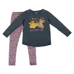 DISNEY - Conjunto Niña Rey Leon Wild About Gris