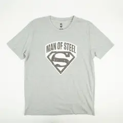 DC COMICS - Polera Hombre Superman Man Of Steel Gris
