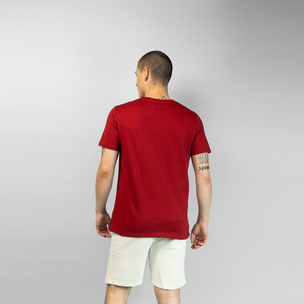 MORTAL KOMBAT - Polera Hombre YOU Mortal Kombat Logo Burdeo