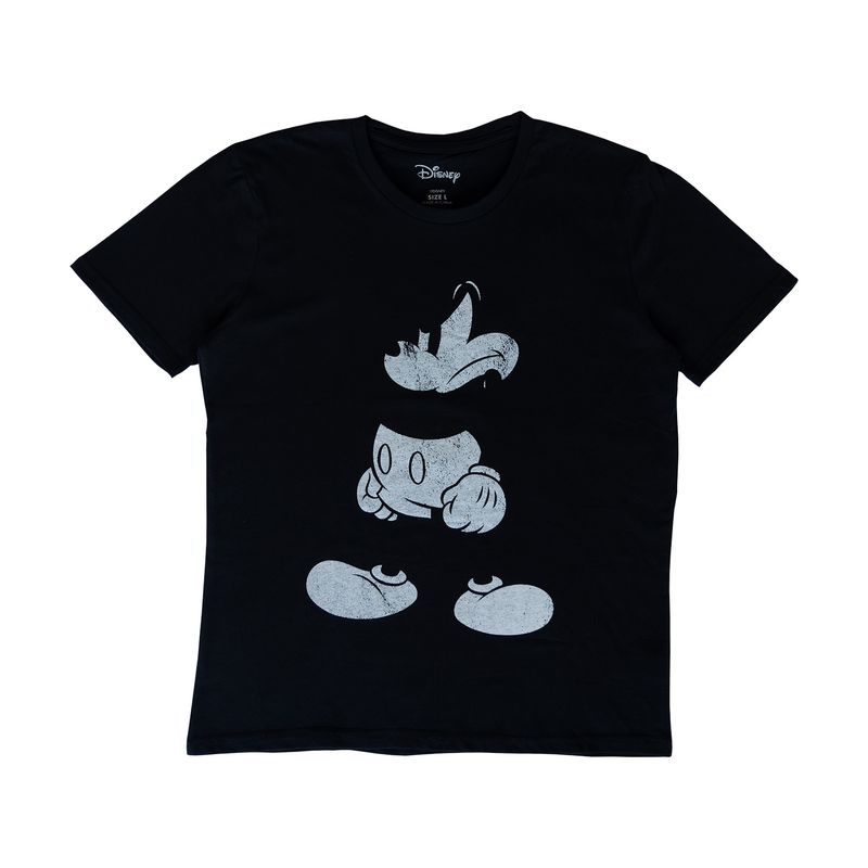 DISNEY - Polera Hombre Mickey Angry Boy Negro Disney