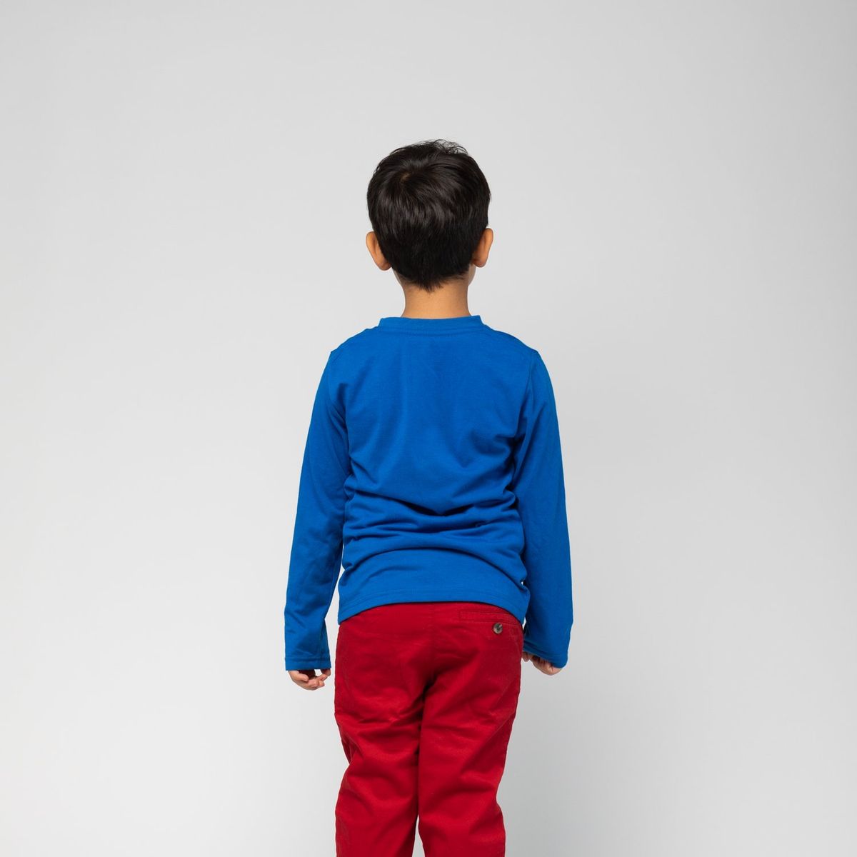 MARVEL - Polera Manga Larga Niño Capitan America X Azul Marvel