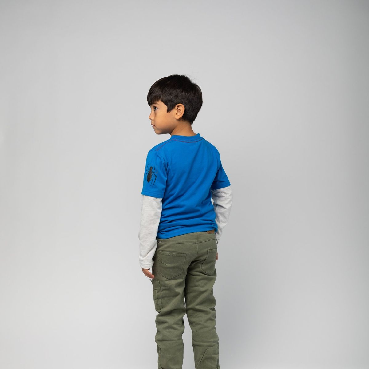 MARVEL - Polera Manga Larga Niño Spiderman Broh Azul Marvel