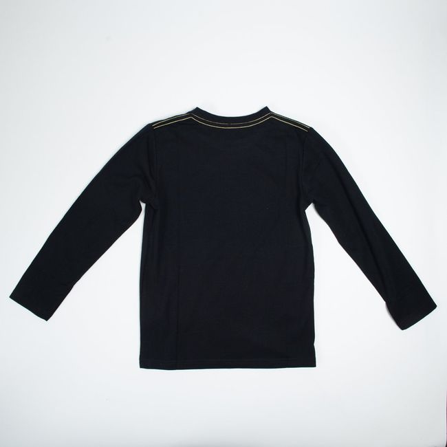 DC COMICS - Polera Manga Larga Niño Batman Yes Negro Dc Comics