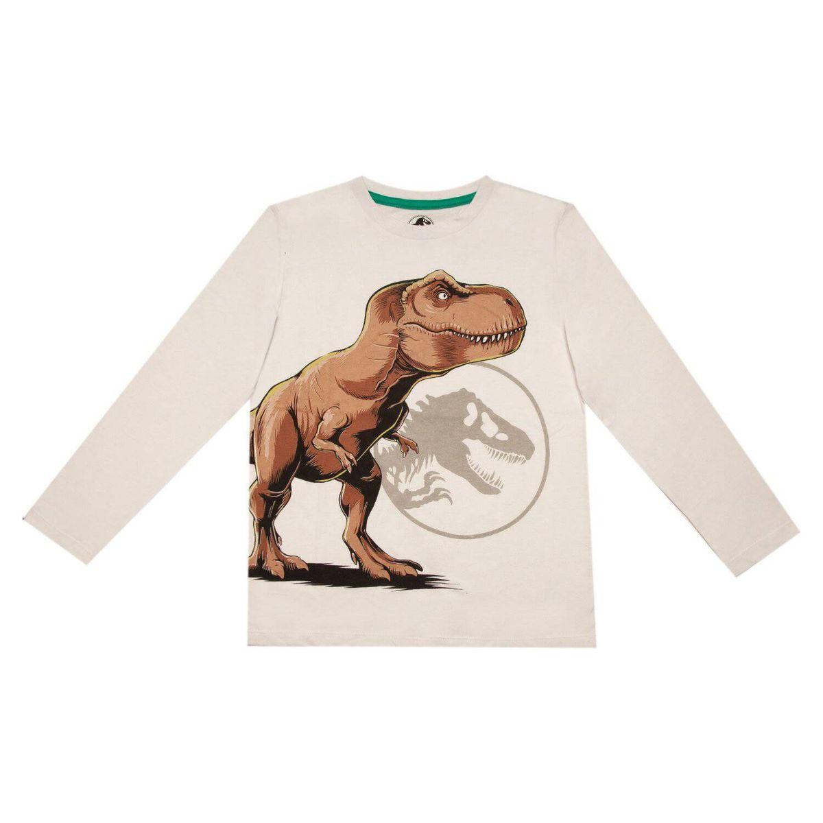 JURASSIC WORLD - Polera Manga Larga Niño Rex Blanco Jurassic World
