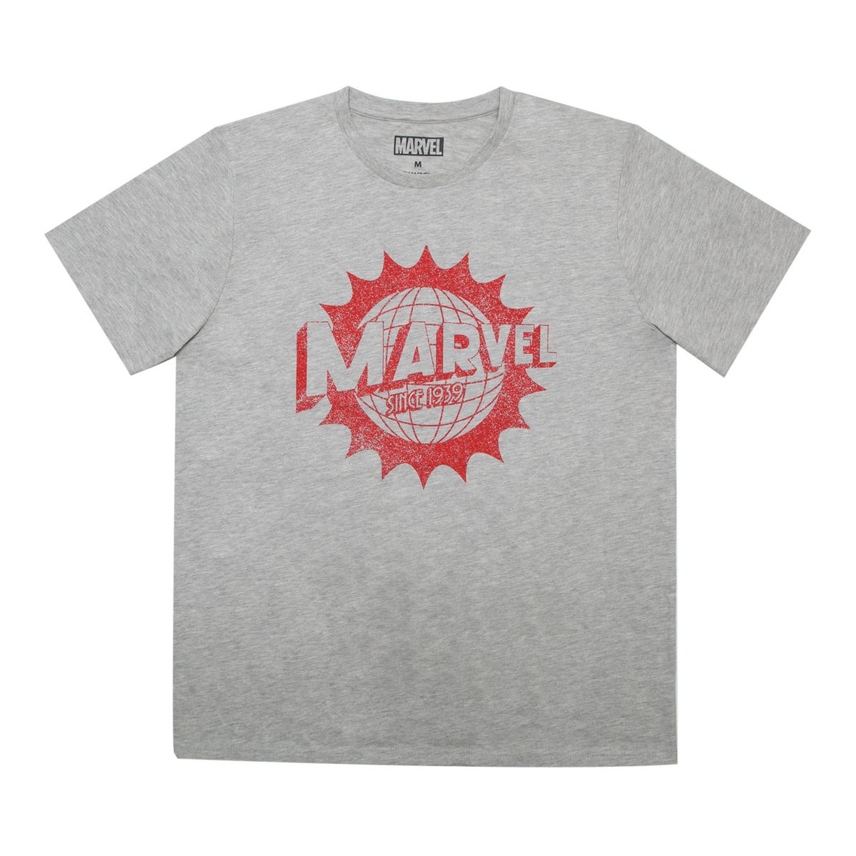 MARVEL - Polera Hombre Asombroso Gris Marvel