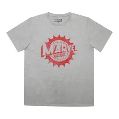 MARVEL - Polera Hombre Asombroso Gris
