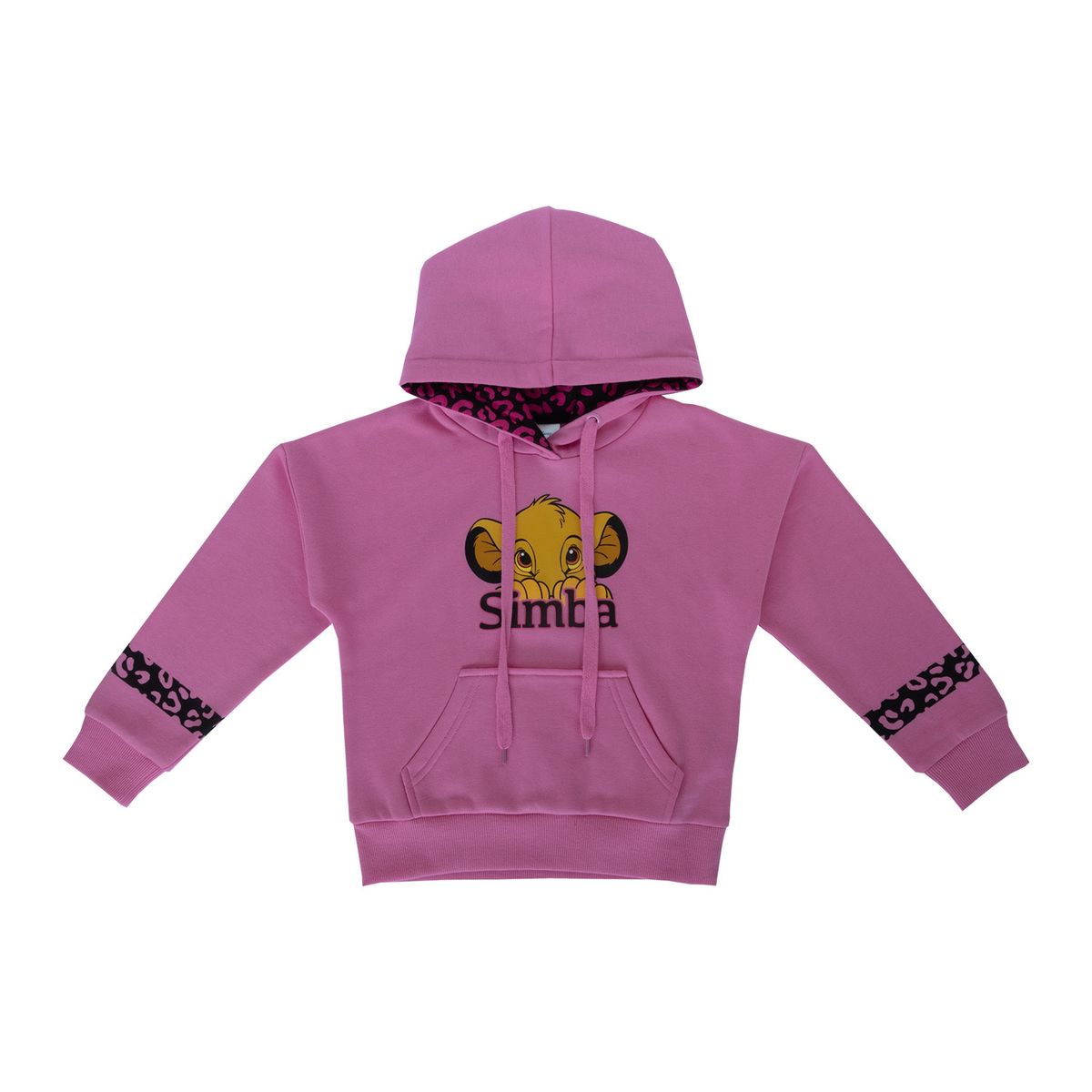 DISNEY - Poleron Niña Rey Leon Timido Rosado Disney