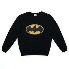 DC COMICS - Poleron Niño Batman Front Icon Negro