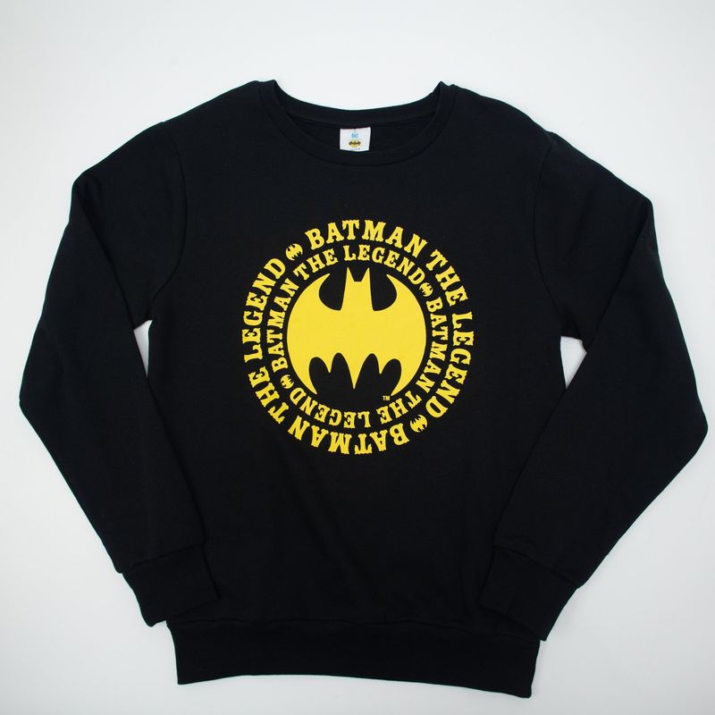 DC COMICS - Poleron Hombre YOU Dc Comics Batman Circulo Negro.