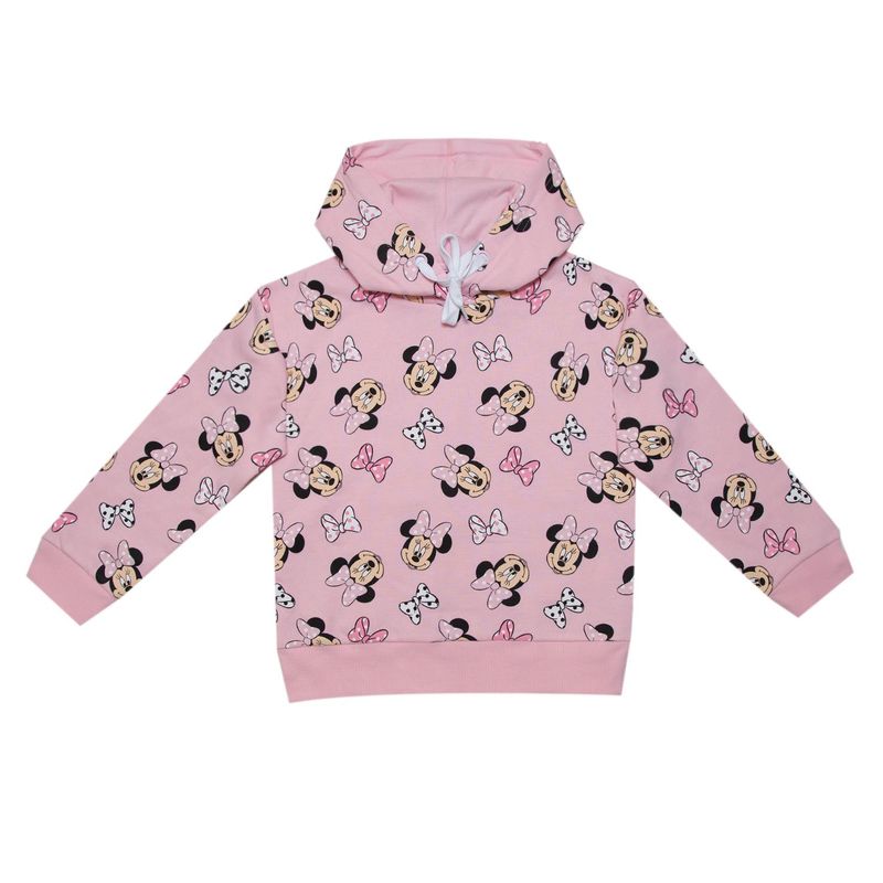 DISNEY - Poleron Niña Minnie Mariposas Rosado Disney