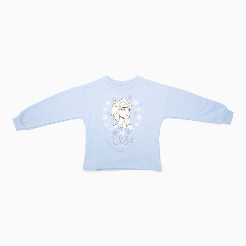 DISNEY - Poleron Niña Frozen Dichosa Elsa Celeste Disney