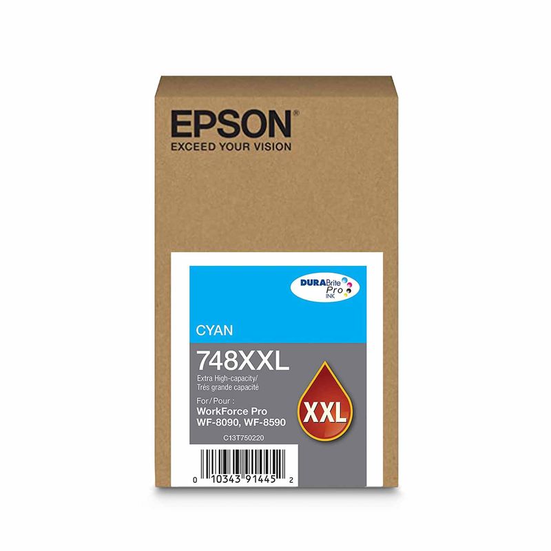 EPSON - TINTA EPSON T748XXL CYAN Workforce Pro Wf-6090 Wf-6590 Civa