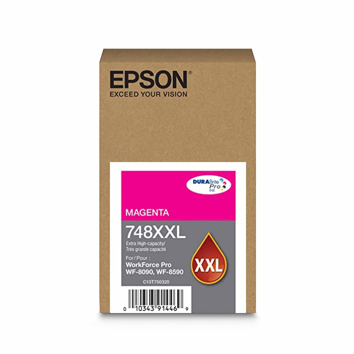 EPSON - TINTA EPSON T748XXL MAGENTA Workforce Pro Wf-6090 Wf-6590 Civa