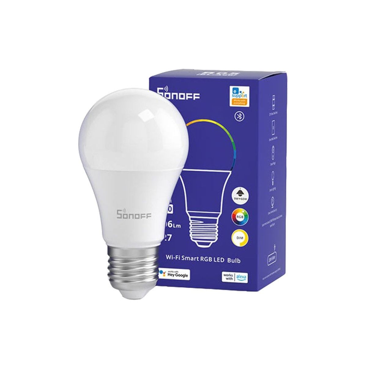 SONOFF - Ampolleta WiFi inteligente LED RGB 