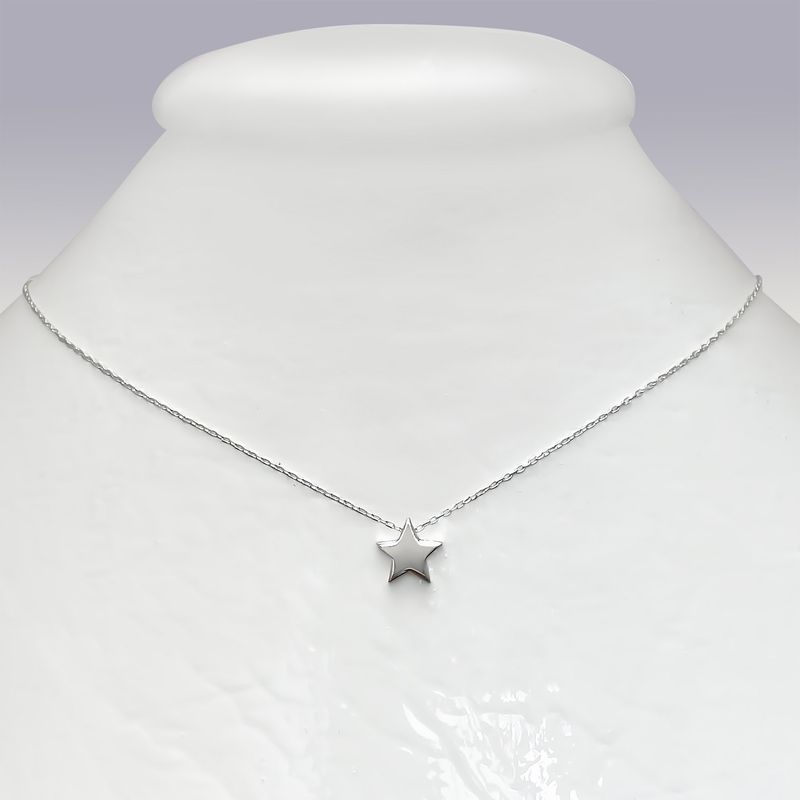 ANDREA COGGIOLA JOYAS - Collar Estrella  Plata Fina 925