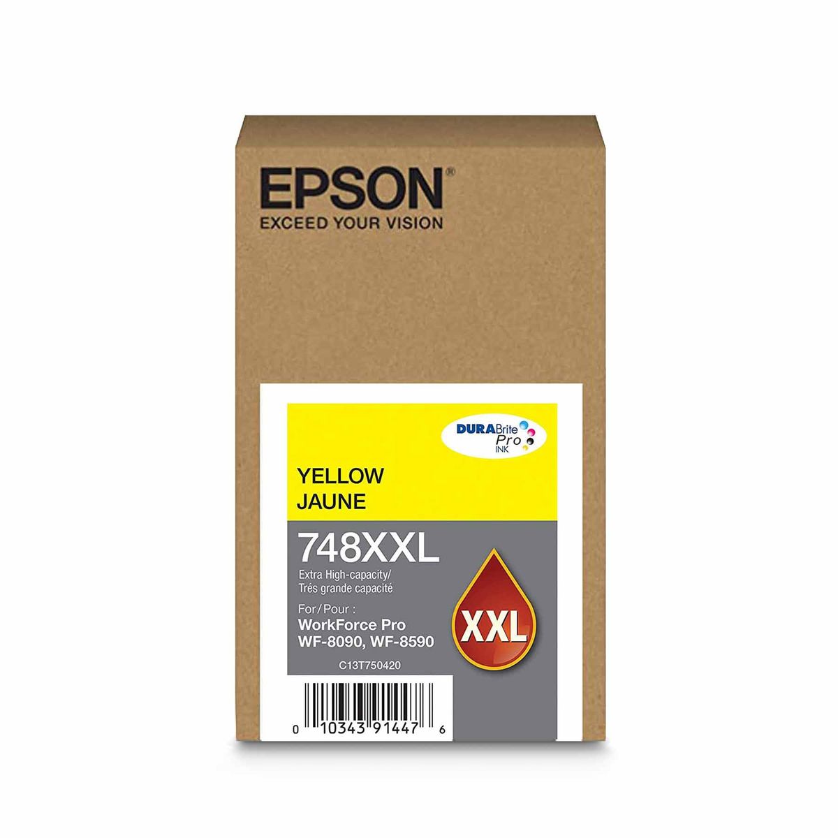 EPSON - TINTA EPSON T748XXL  YELLOW  Workforce Pro Wf-6090 Wf-6590 C/iva