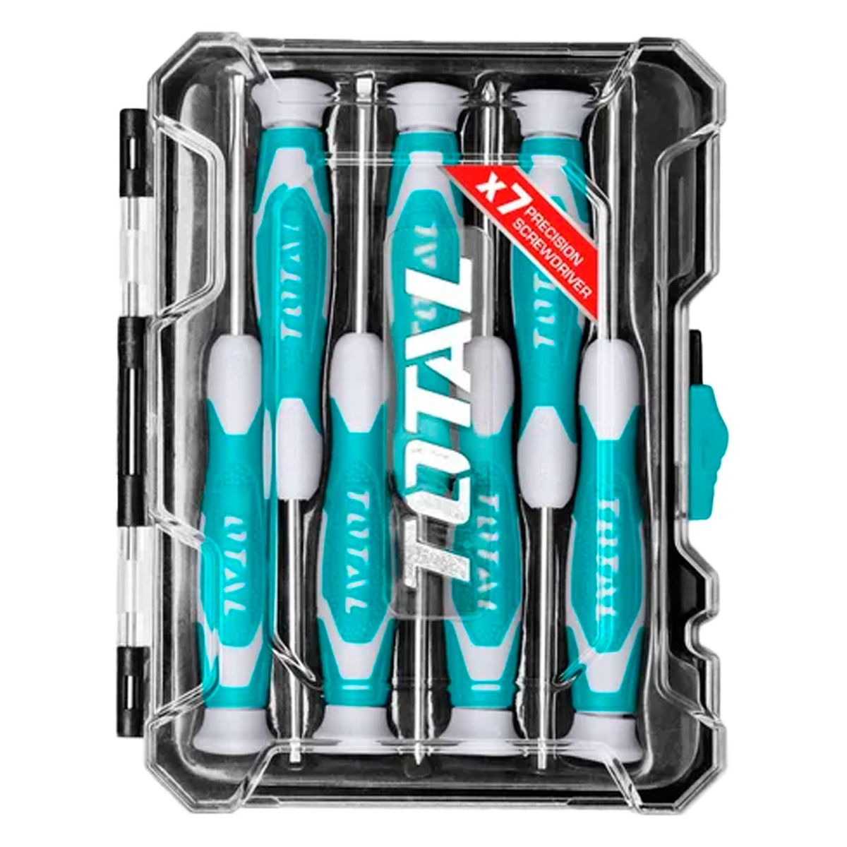 TOTAL TOOLS - Kit Juego De Destornilladores De Precision 7 Piezas