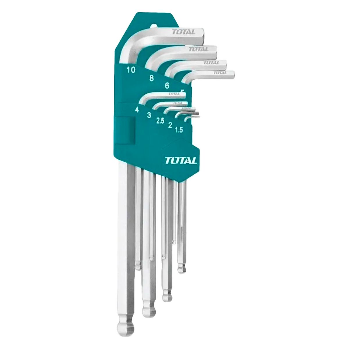 TOTAL TOOLS - Llaves Allen Hexagonal 9 Piezas Total Tht106292