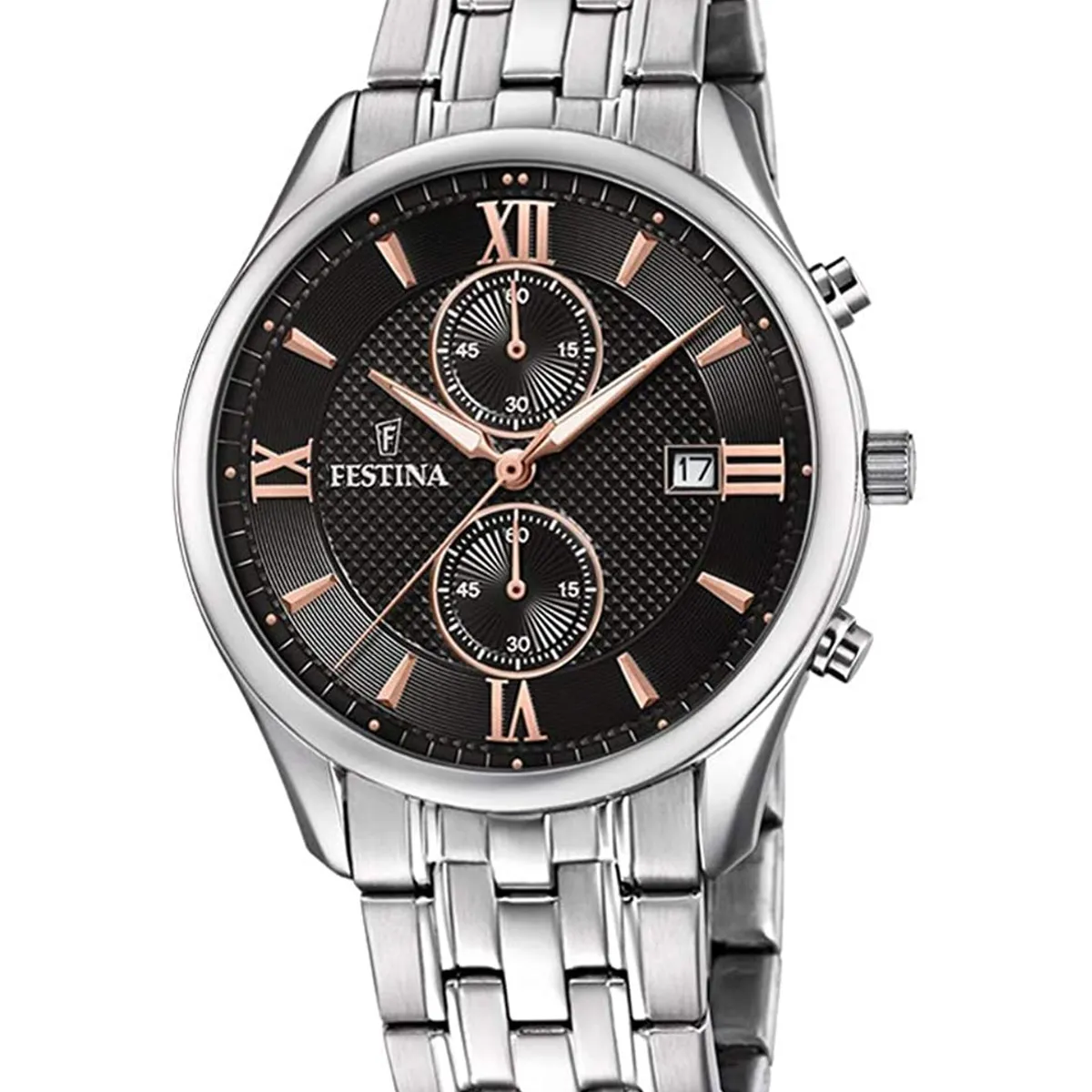 FESTINA - Reloj F6854/7 Festina Plateado Hombre Retro