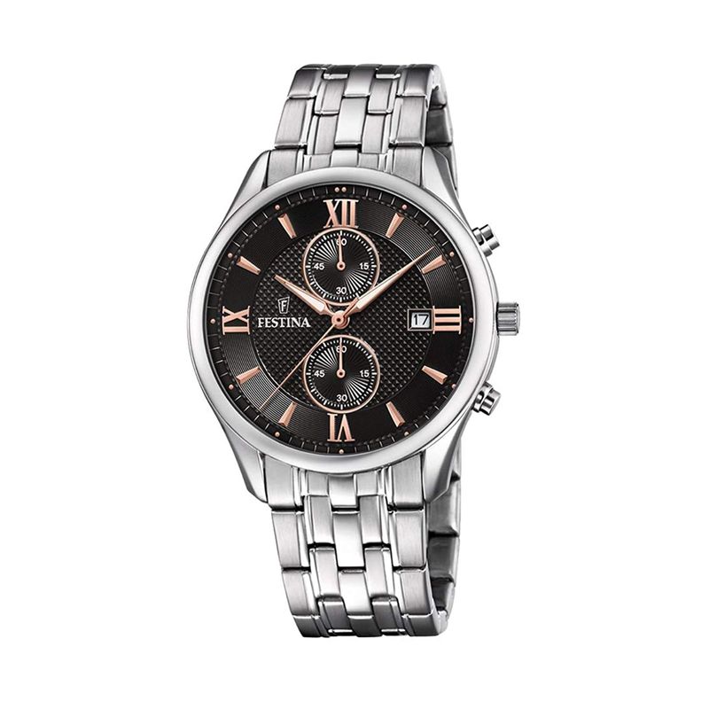FESTINA - Reloj F6854/7 Festina Plateado Hombre Retro