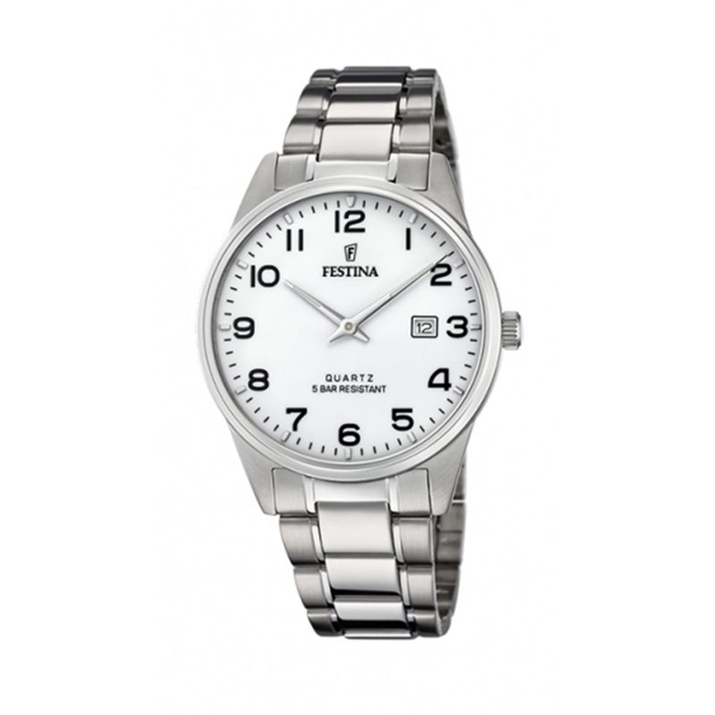FESTINA - Reloj F20511/1 Festina Plateado Hombre Acero Clásico