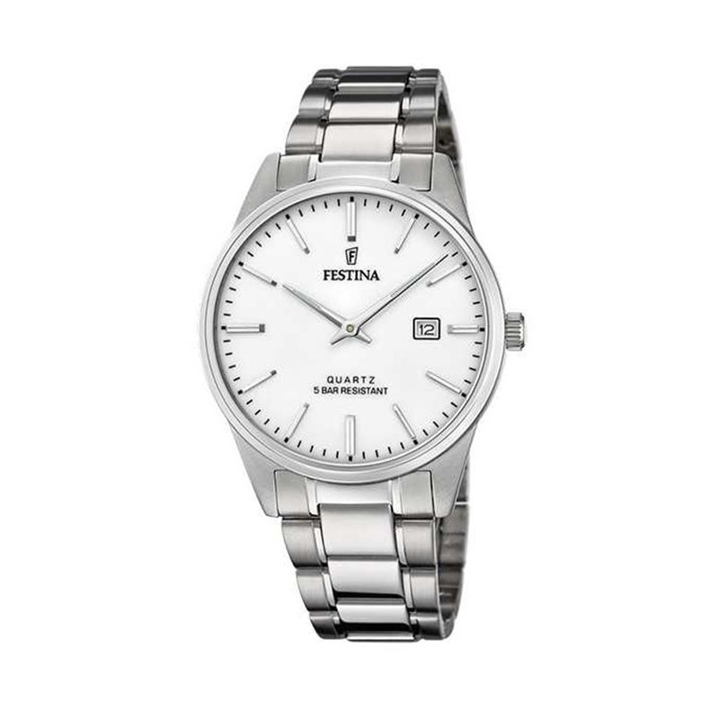 FESTINA - Reloj F20511/2 Festina Plateado Hombre Acero Clásico