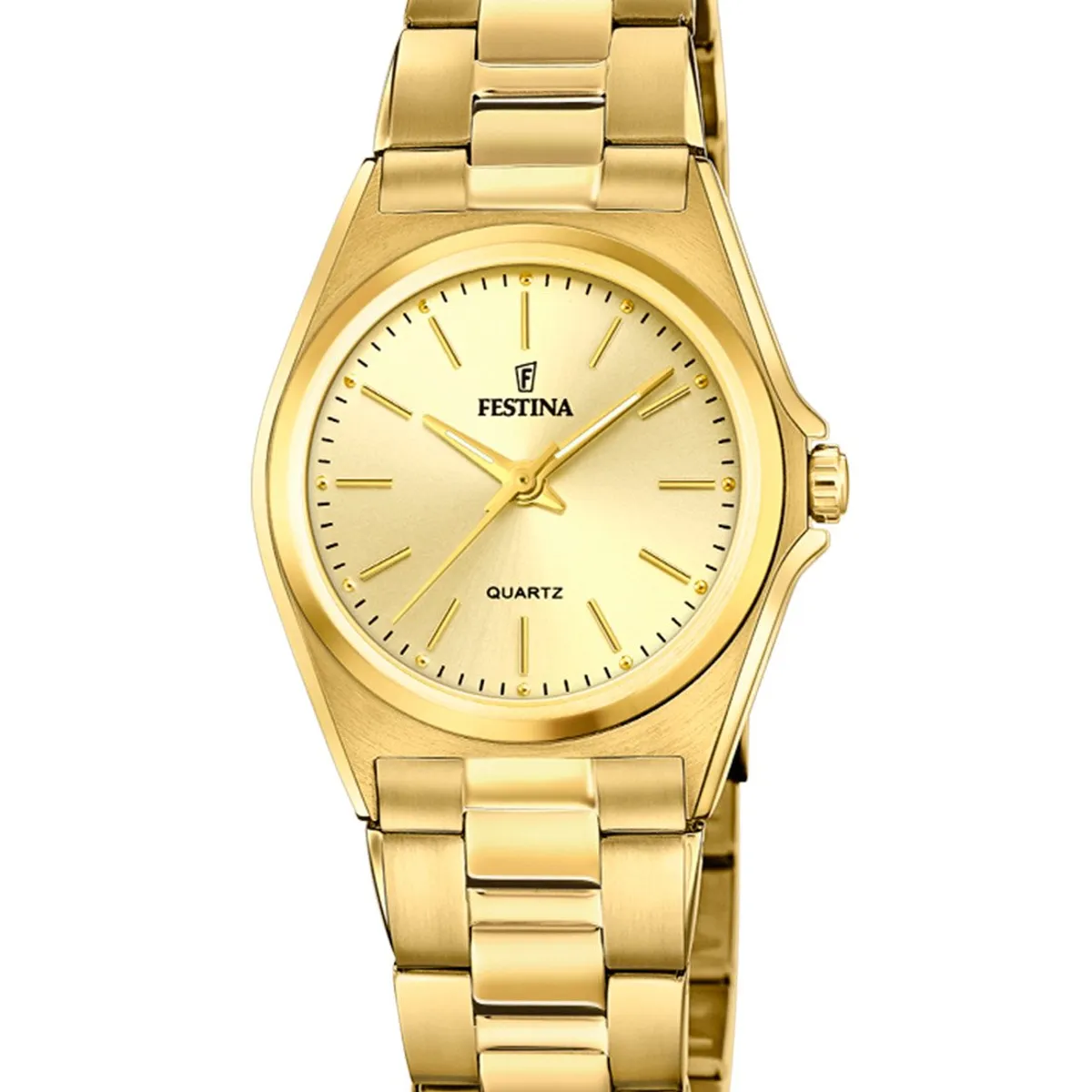 FESTINA - Reloj F20557/3 Festina Champaña Mujer Acero Clasico