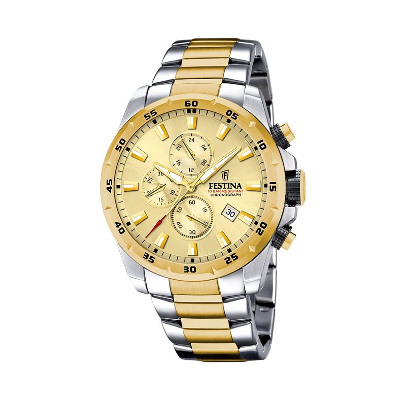 FESTINA - Reloj F20562/1 Festina Champaña Hombre Chrono Sport