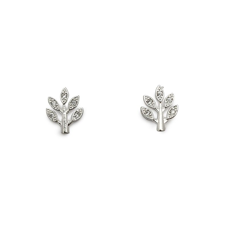 ANDREA COGGIOLA JOYAS - Aros Rama Circón Plata Fina 925
