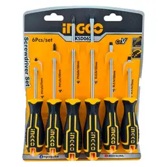 INGCO - Kit Set Juego Destornilladores 6 Piezas