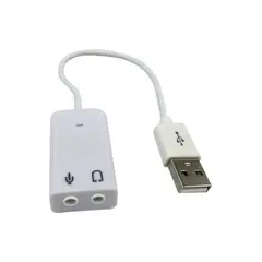 GENERICO - Tarjeta Adaptador Audio Sonido Usb 7.1 Cable Externa
