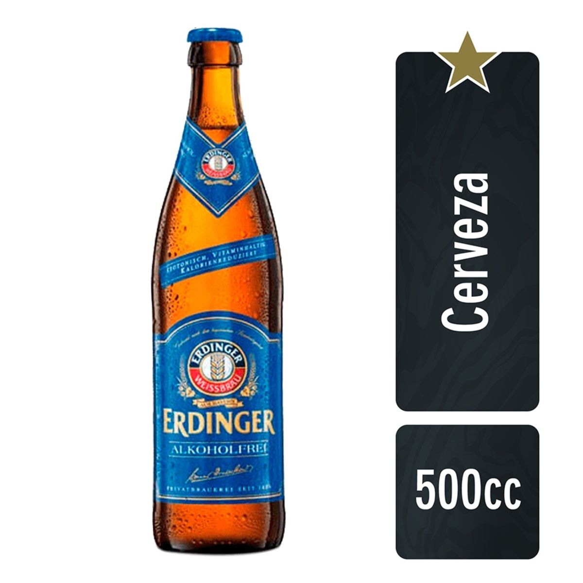ERDINGER - Cerveza Alkoholfrei 500 cc x 12 Bot ERDINGER
