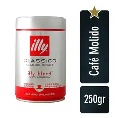 ILLY - Café Molido Tostado Clásico Lata 250gr