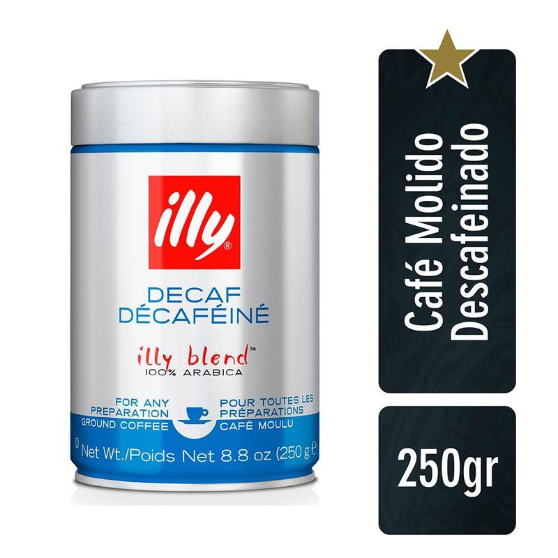 ILLY - CAFE ILLY Molido Descafeinado Lata 250 GR ILLY