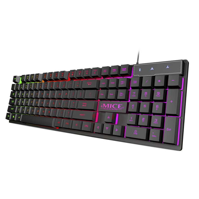 IMICE - Teclado Gamer Premium Imice Ak-600 New Retroiluminado