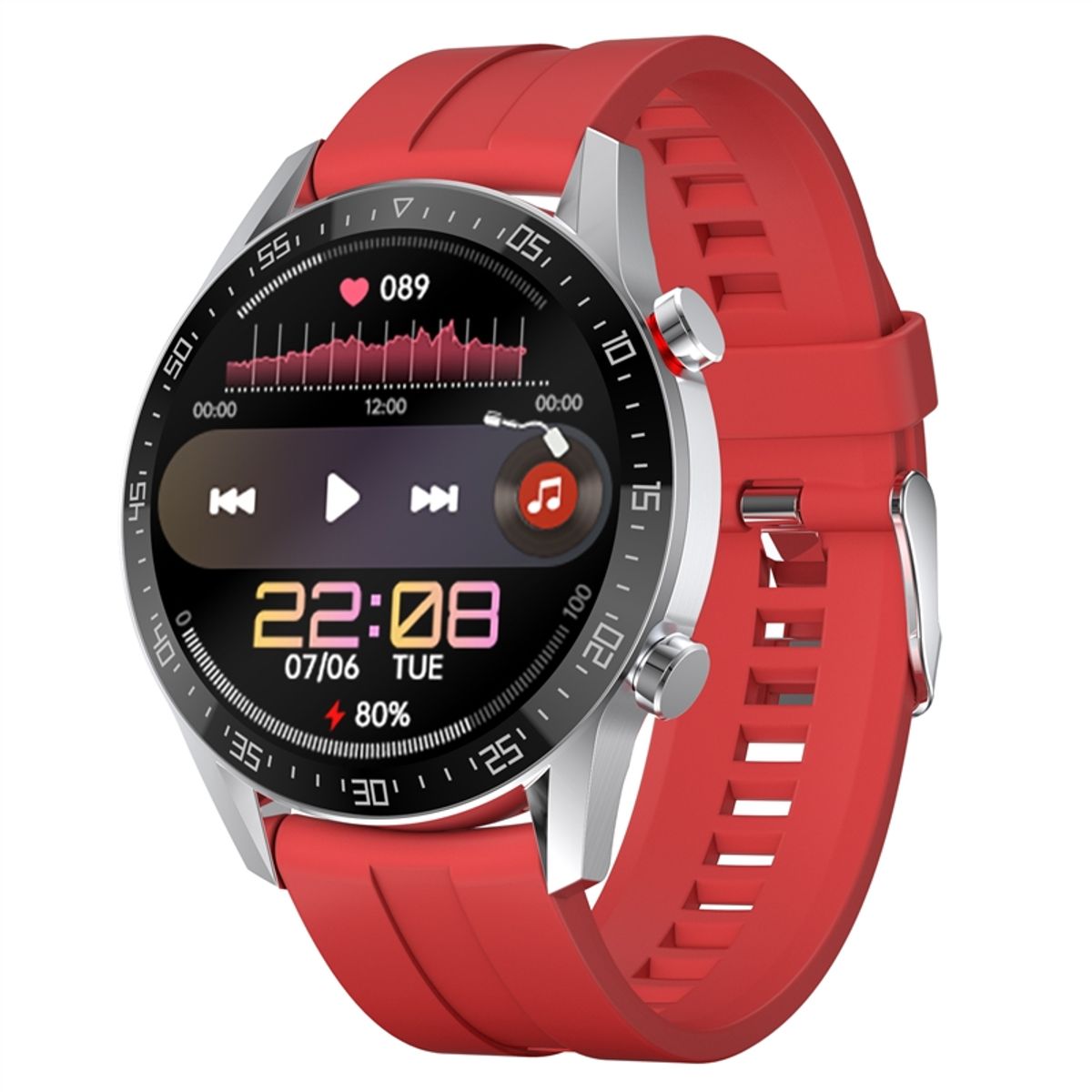 GENERICO - Reloj Inteligente Smartwatch Bluetooth SK12 PLUS Compatible IOS Android Salud Deporte