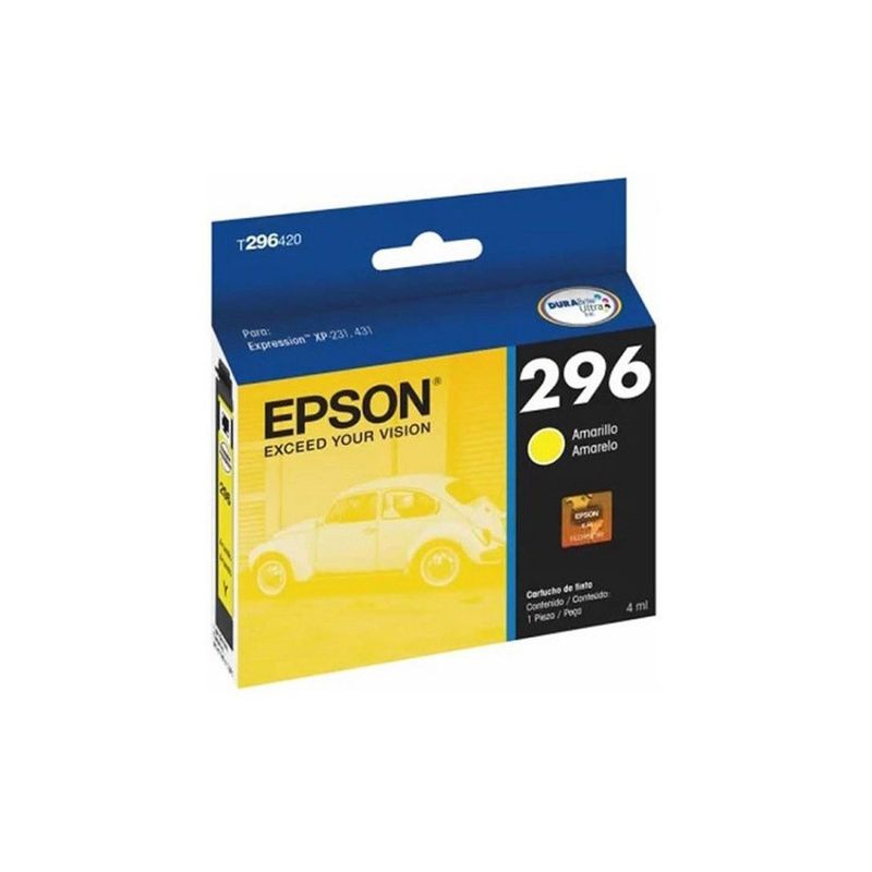 EPSON - Cartucho de Tinta Epson 296 Amarillo Original - 4ml