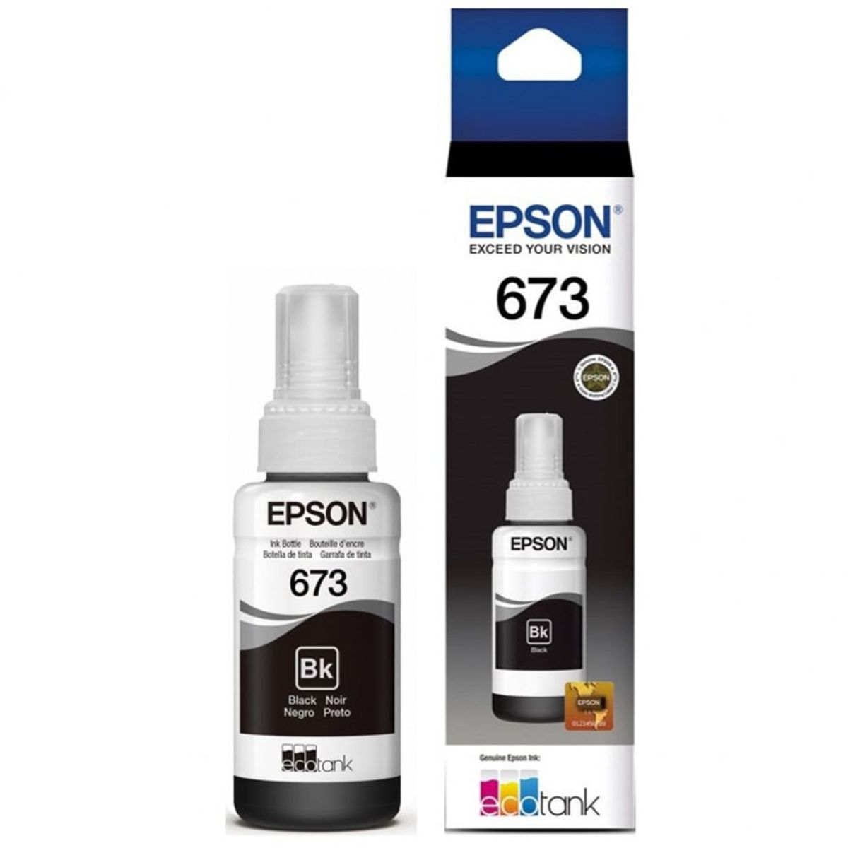EPSON - Tinta Botella Epson T673 Ecotank 70ml Negro EPSON