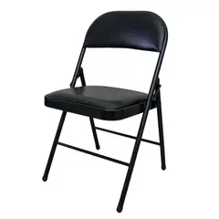 GENERICO - 6 Sillas Plegables con Tapiz Acolchado Color Negro